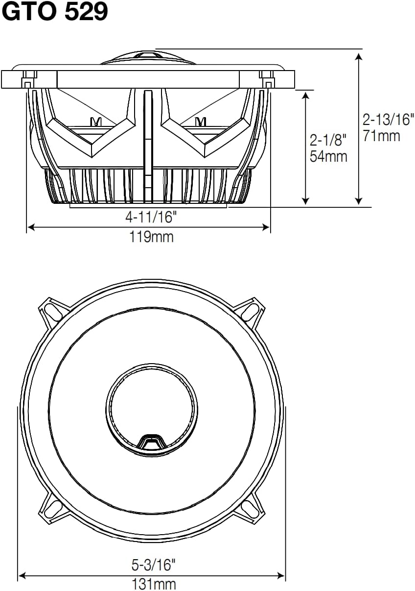JBL GTO609C 270 Watts 6-1/2" Premium Car Audio Component Stereo Speaker System with Patented Plus One Woofer-Cone Technology