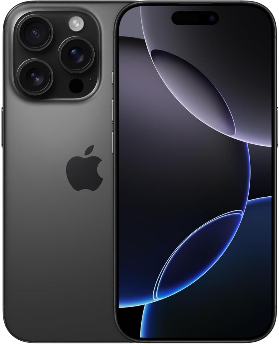 Apple iPhone 16 Pro Max, 256GB, Black Titanium - Unlocked (Renewed)