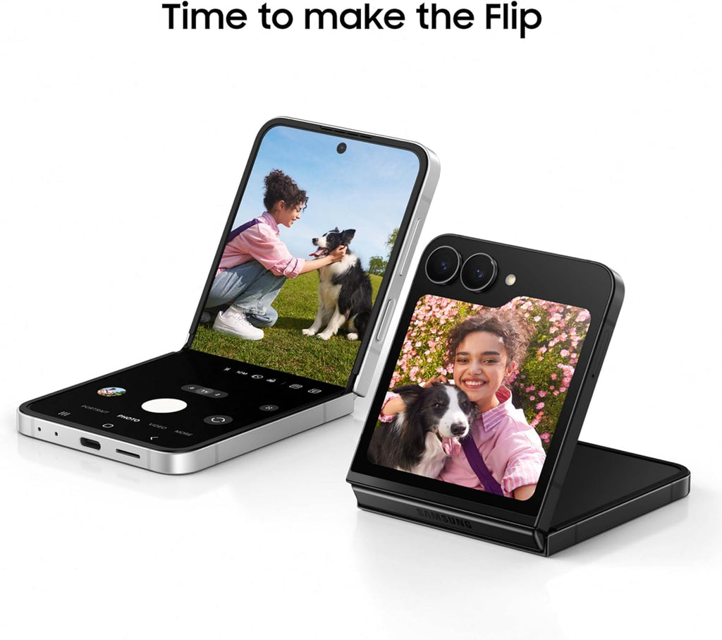 Samsung Galaxy Z Flip7 FE Cell Phone, 256GB AI Smartphone, Unlocked Android, Long Battery Life, 2025, US 1 Yr Manufacturer Warranty, Black