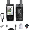 Garmin GPSMAP H1 Rugged Design Premium GPS Handheld Navigator for Hiking with Color Touchscreen and Buttons, Long Battery Life, Built-in Flashlight, Preloaded Maps Bundle