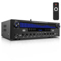 Daakro Stereo Receivers Home Audio Amplifier w/DSP Display,300W Rated Power 5.1 Channel Bluetooth Receiver,Home Amp w/BT/CD/DVD/AUX/USB/BT/FM/Opt/COA/MIC for Home/Studio/Theater Passive Speakers
