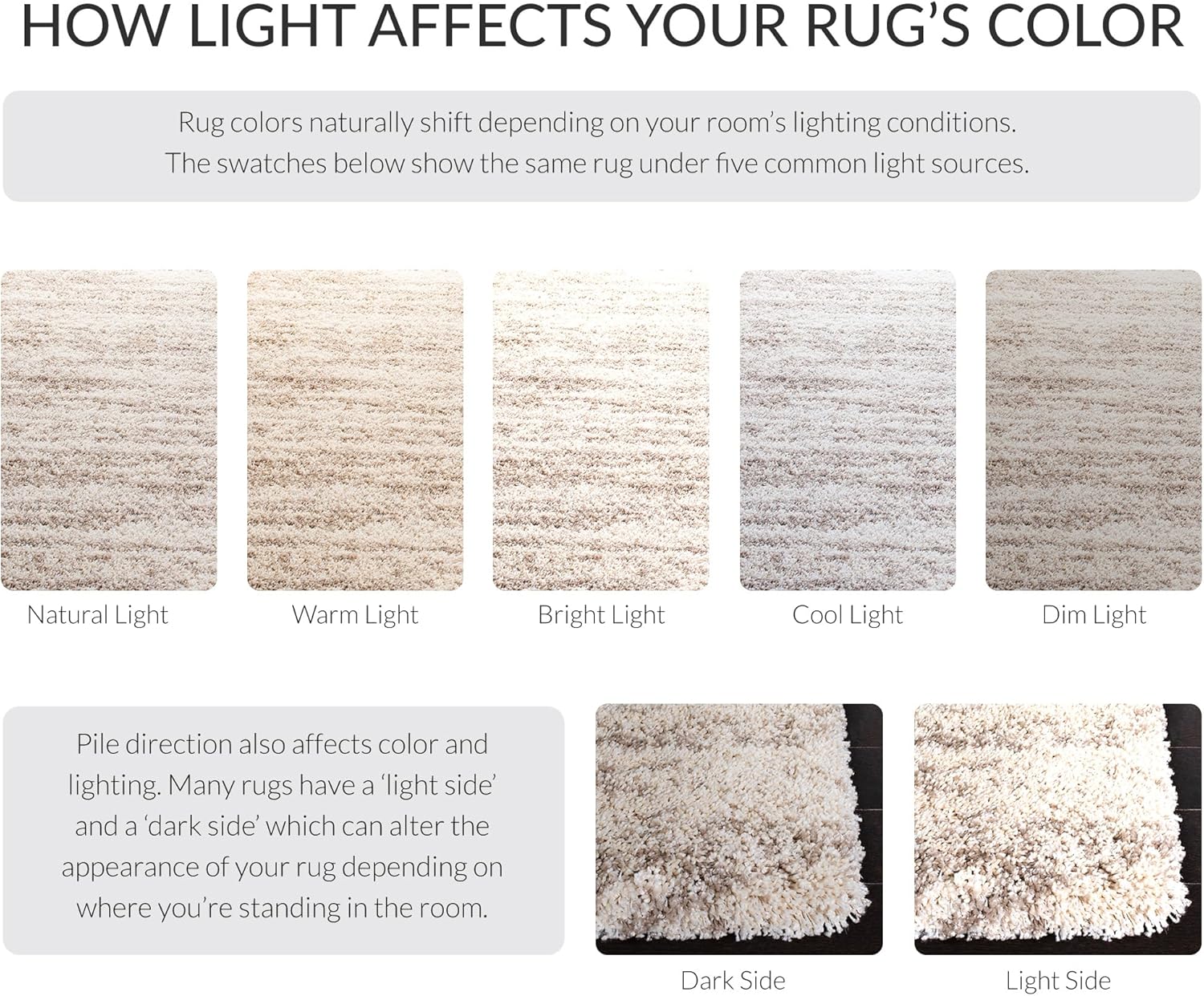 SAFAVIEH Hudson Shag Collection Area Rug - 9' x 12', Ivory & Beige, Modern Design, Non-Shedding & Easy Care, 2-inch Thick Ideal for High Traffic Areas in Living Room, Bedroom (SGH206B)