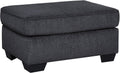 Signature Design by Ashley Altari Modern Rectangular Accent Ottoman, Dark Gray