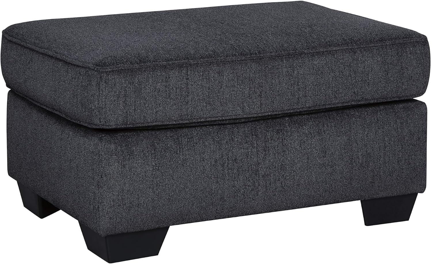 Signature Design by Ashley Altari Modern Rectangular Accent Ottoman, Dark Gray