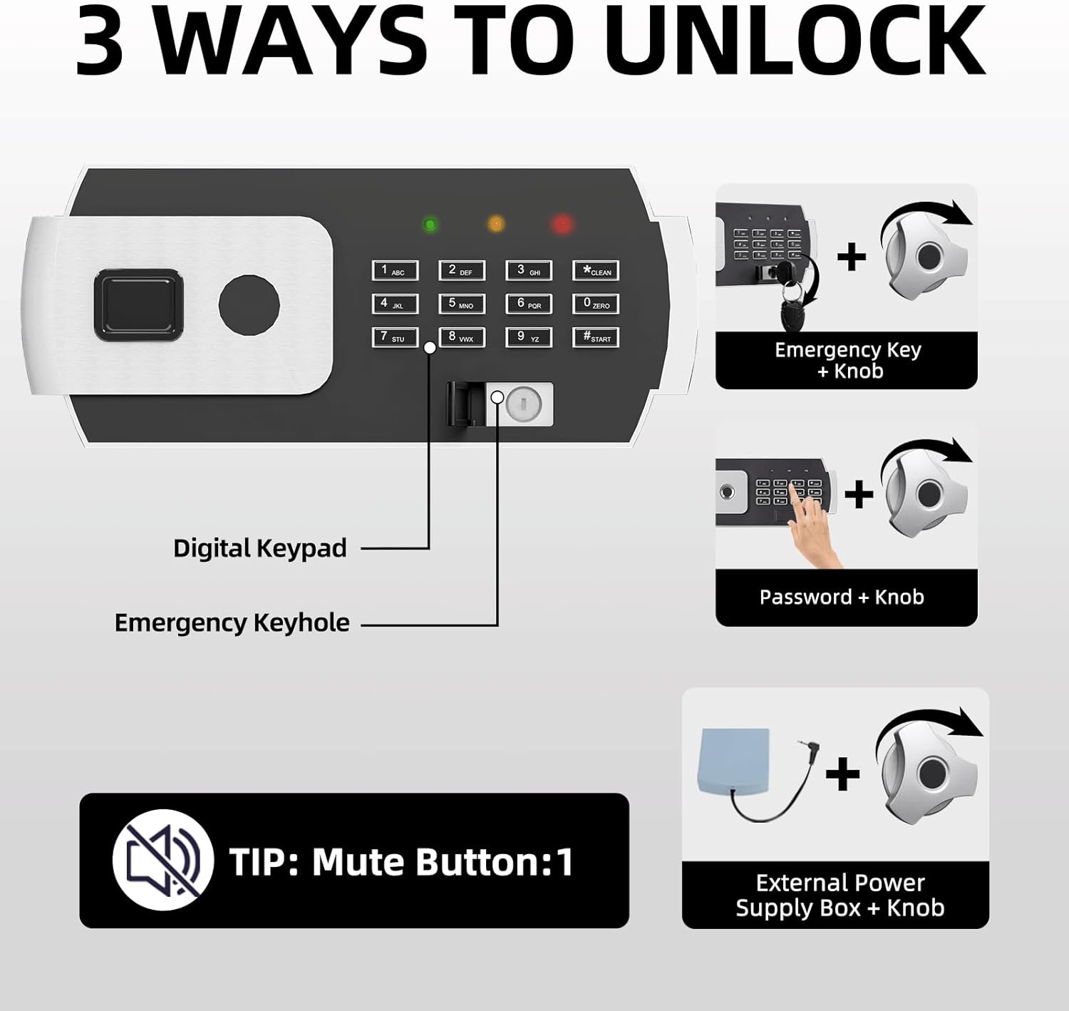 2.8 CUB Drop Safe for Business, Electronic Safe Box with Digital Combination and Anti-Fishing, Depository Safes with Fireproof Waterproof Document Bag, Security Safe for Slips Expense Office Home