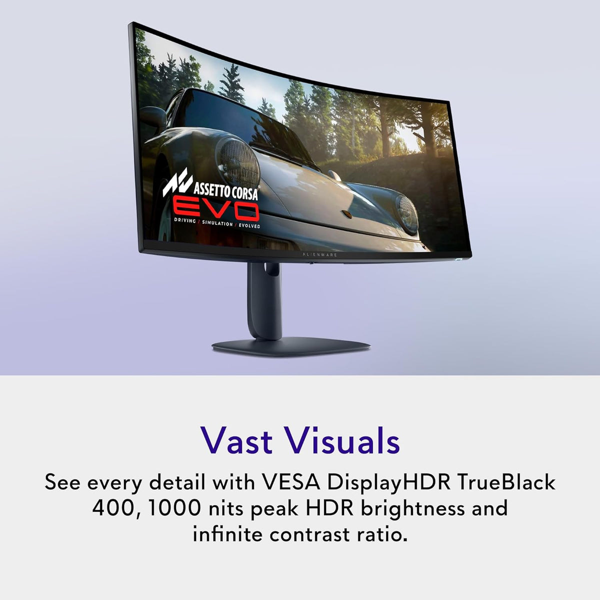Alienware 34 240Hz QD-OLED Curved Gaming Monitor - AW3425DW - 34.2-inch WQHD (3440 x 1440) 0.03ms Display, 1800R Curve, AMD FreeSync Premium Pro, VESA AdaptiveSync, DisplayHDR TrueBlack 400