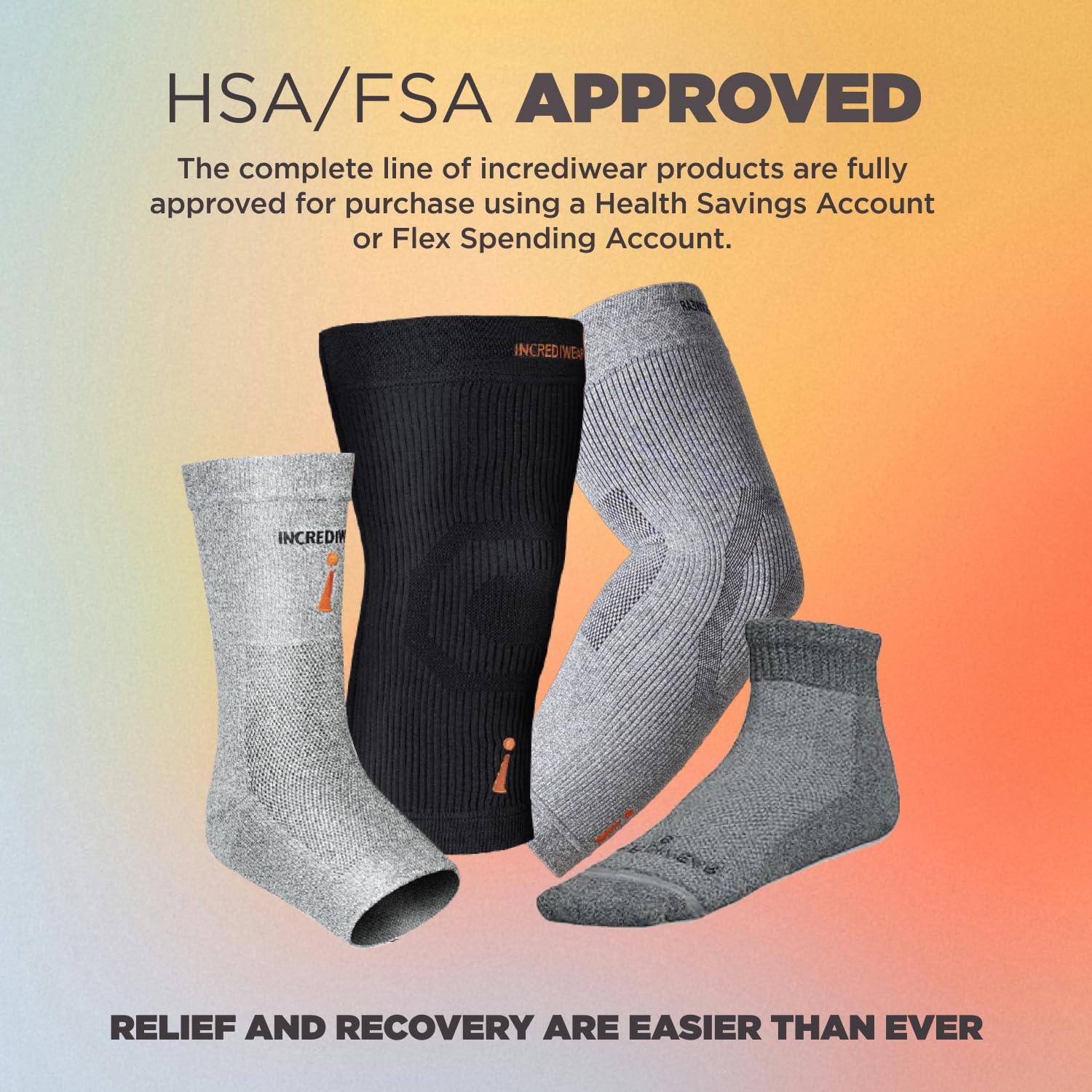Incrediwear Leg Sleeve – Infrared Full Leg Sleeves for Women and Men Supporting Pain Relief, Swelling, Muscle Recovery