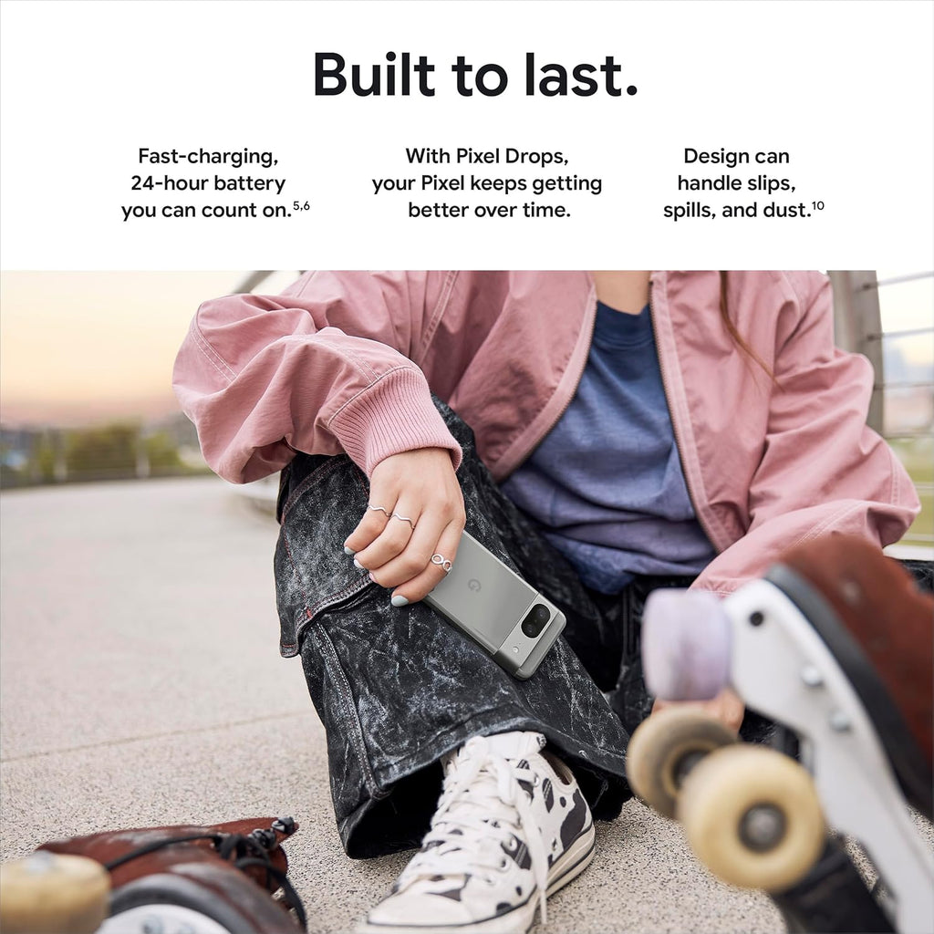 Google Pixel 8 (Renewed Premium) - Unlocked Android Smartphone with Advanced Pixel Camera, 24-Hour Battery, and Powerful Security - Hazel - 128 GB