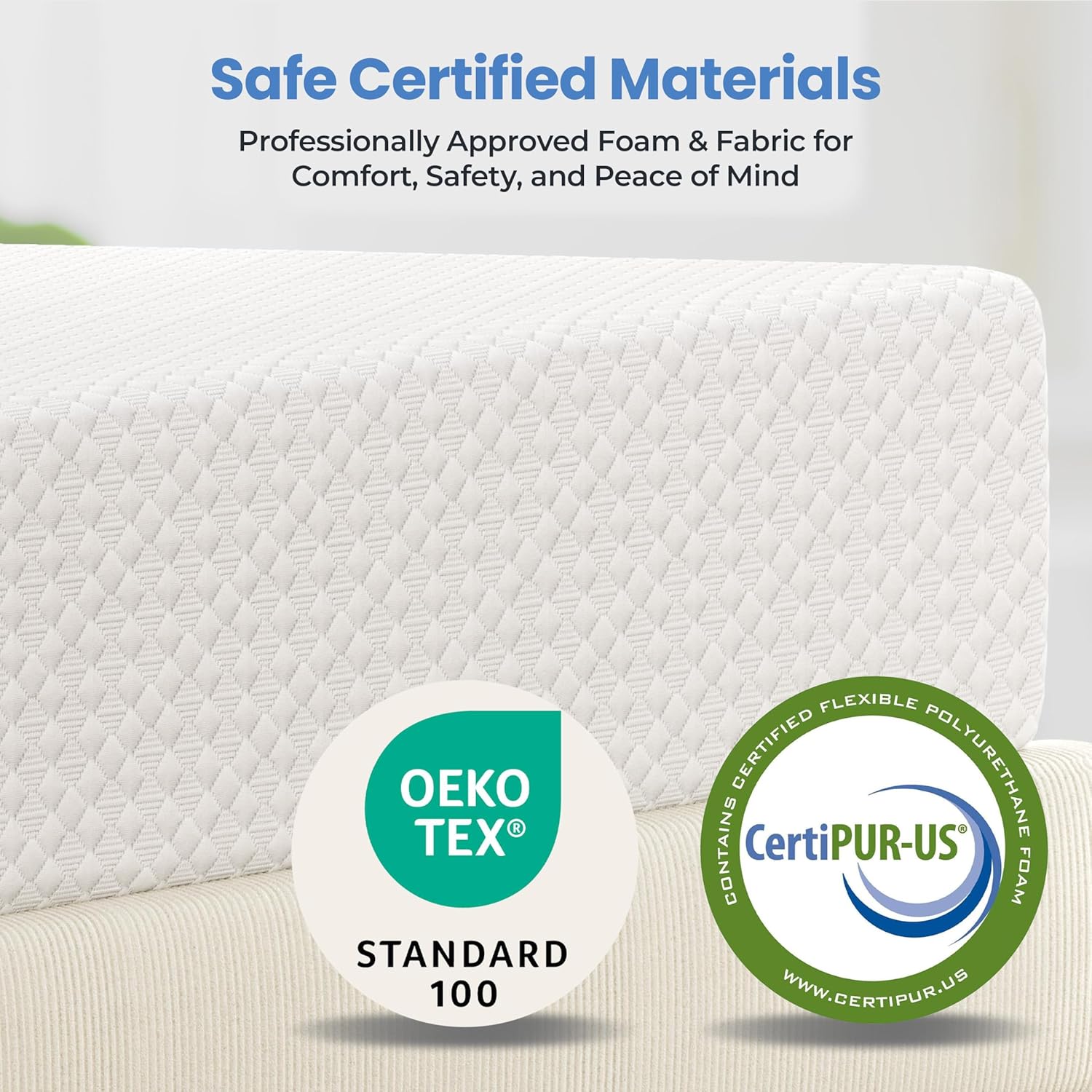 Yaheetech 12 Inch Queen Mattress 3 Foam Layer Cooling Gel Memory Foam Mattresses, Green Tea for Fresher Sleep, Medium Firm, CertiPUR-US Certified, No Fiberglass, Queen Size Mattress in a Box
