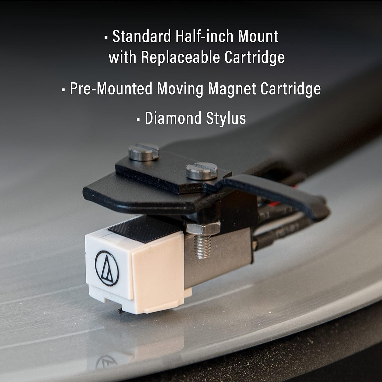 Crosley C62 Bluetooth Vinyl Record Player 120W Speakers, 2-Speed Belt-Drive Turntable, Anti-Skate, Walnut