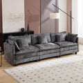 Cloud Modular Sectional Sofa, U-Shaped Deep Seat Oversized Couch for Large Living Room, Pet-Friendly Chenille Fabric Sofa Setfor Family Movie Nights