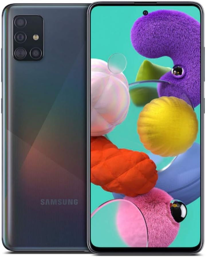 Samsung Galaxy A51, 128GB + 6GB RAM, Black - Unlocked (Renewed)
