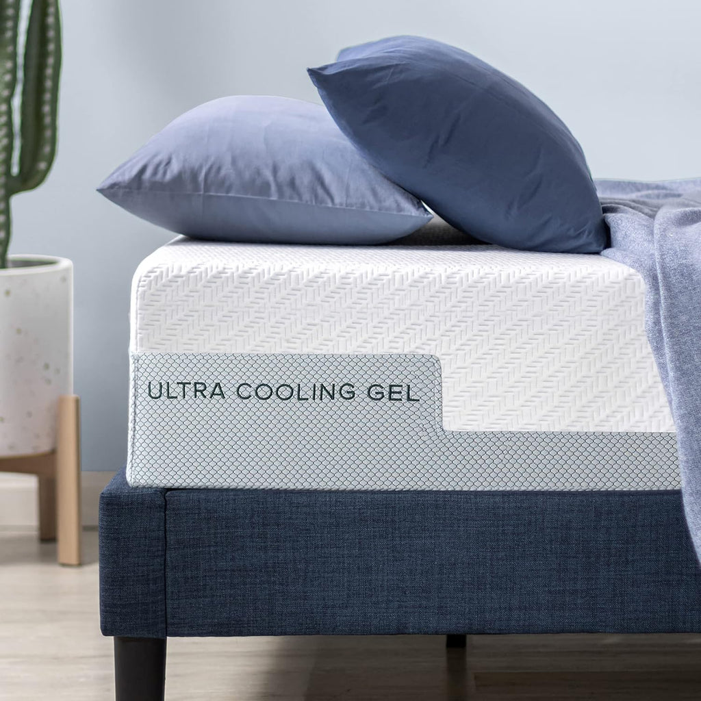 Zinus 14 Inch Ultra Cooling Gel Memory Foam Mattress, King, Cool-to-Touch Soft Knit Cover, Pressure Relieving, CertiPUR-US Certified, Mattress in A Box, All-New, Made in USA