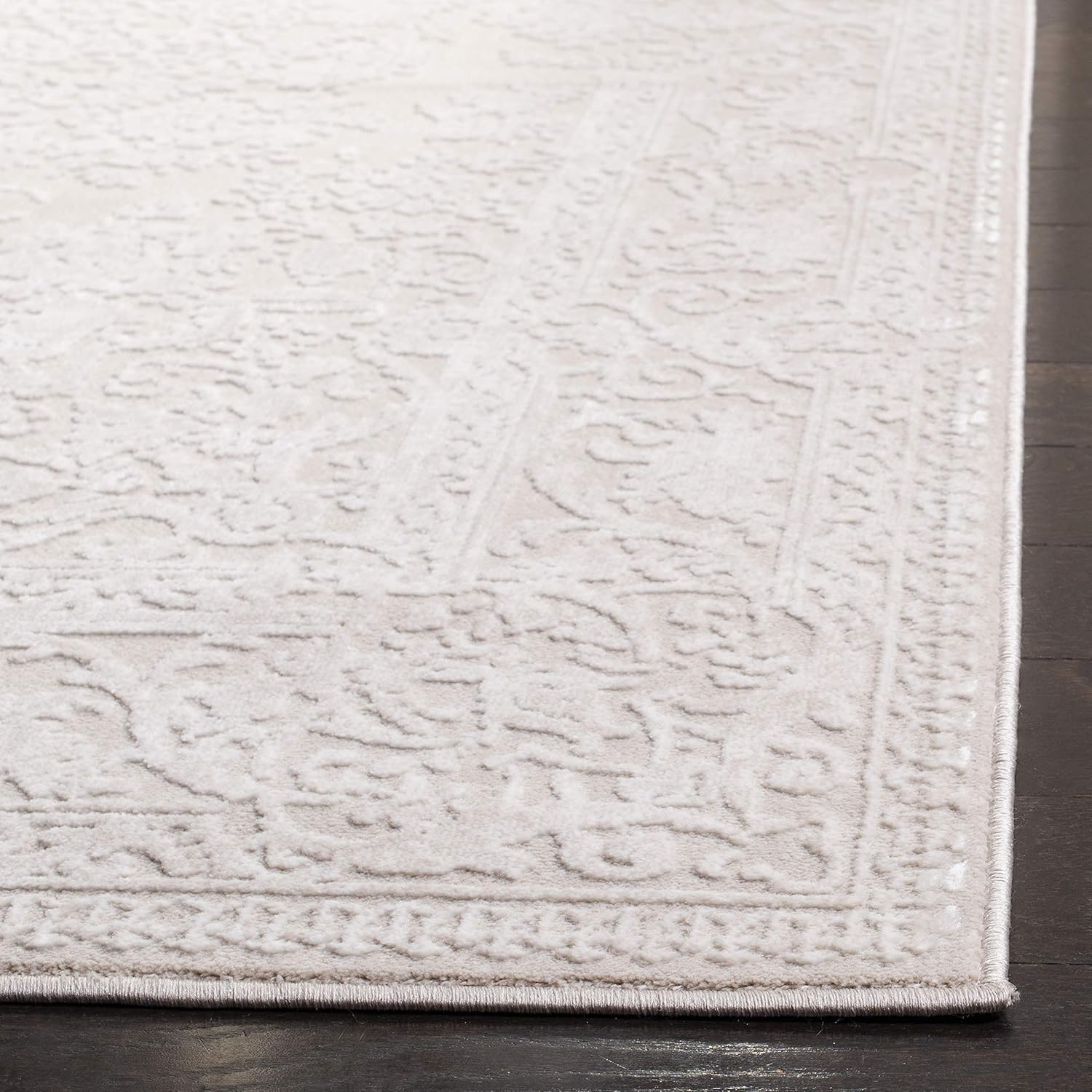 SAFAVIEH Area Rug 9x12 - Reflection Collection - Large - Cream & Ivory, Non-Shedding & Easy Cleaning, Ideal for Living Room, Bedroom, Dining Space (RFT664D)