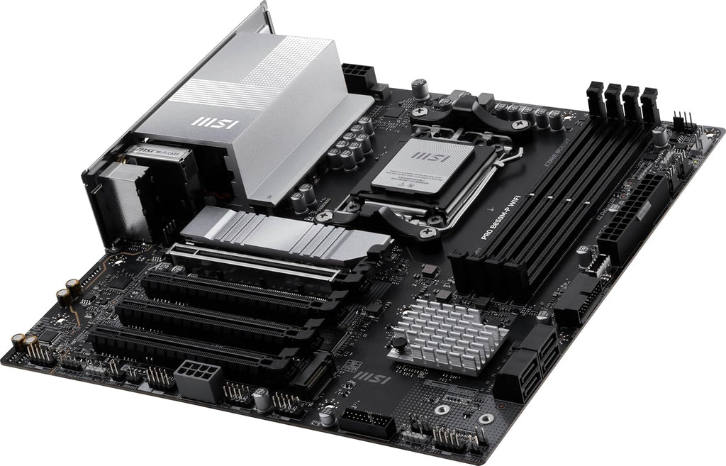 MSI PRO B850M-P WIFI Motherboard,ATX-Supports AMD Ryzen 9000-7000 Processors,AM5-DDR5 Memory Boost (8200+ MT/s OC),PCIe 5.0 x16&4.0x16,M.2 Gen5,Wi-Fi 7,5G LAN+HIGH-SPEED DDR5 RAM 16GB (1x 16GB) Bundle