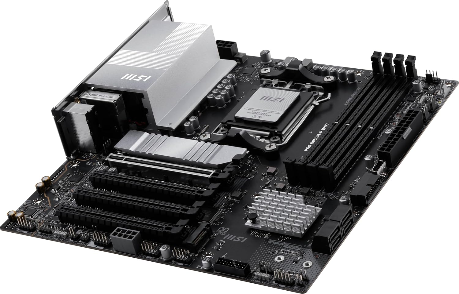 MSI PRO B850M-P WIFI Motherboard,ATX-Supports AMD Ryzen 9000-7000 Processors,AM5-DDR5 Memory Boost (8200+ MT/s OC),PCIe 5.0 x16&4.0x16,M.2 Gen5,Wi-Fi 7,5G LAN+HIGH-SPEED DDR5 RAM 16GB (1x 16GB) Bundle