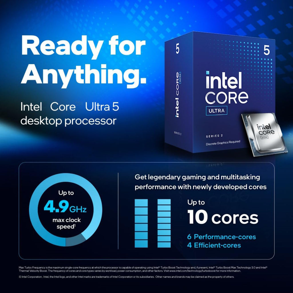 Micro Center CPU Motherboard Combo -Ultra 5 Desktop Processor 225F 10 cores with GIGABYTE B860M Eagle Plus WIFI6E LGA1851 Motherboard
