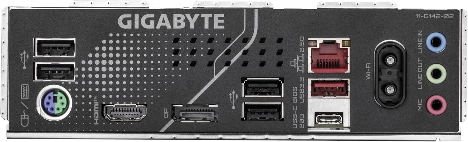 GIGABYTE B860 Eagle WIFI6E Motherboard - Intel Core Ultra Series CPUs, 12+1+2+1 Phases VRM, up to 9066MHz DDR5, 1xPCIe 5.0 + 2xPCIe 4.0 M.2, 2.5GbE LAN, WiFi 6E, USB 3.2 Gen 2x2