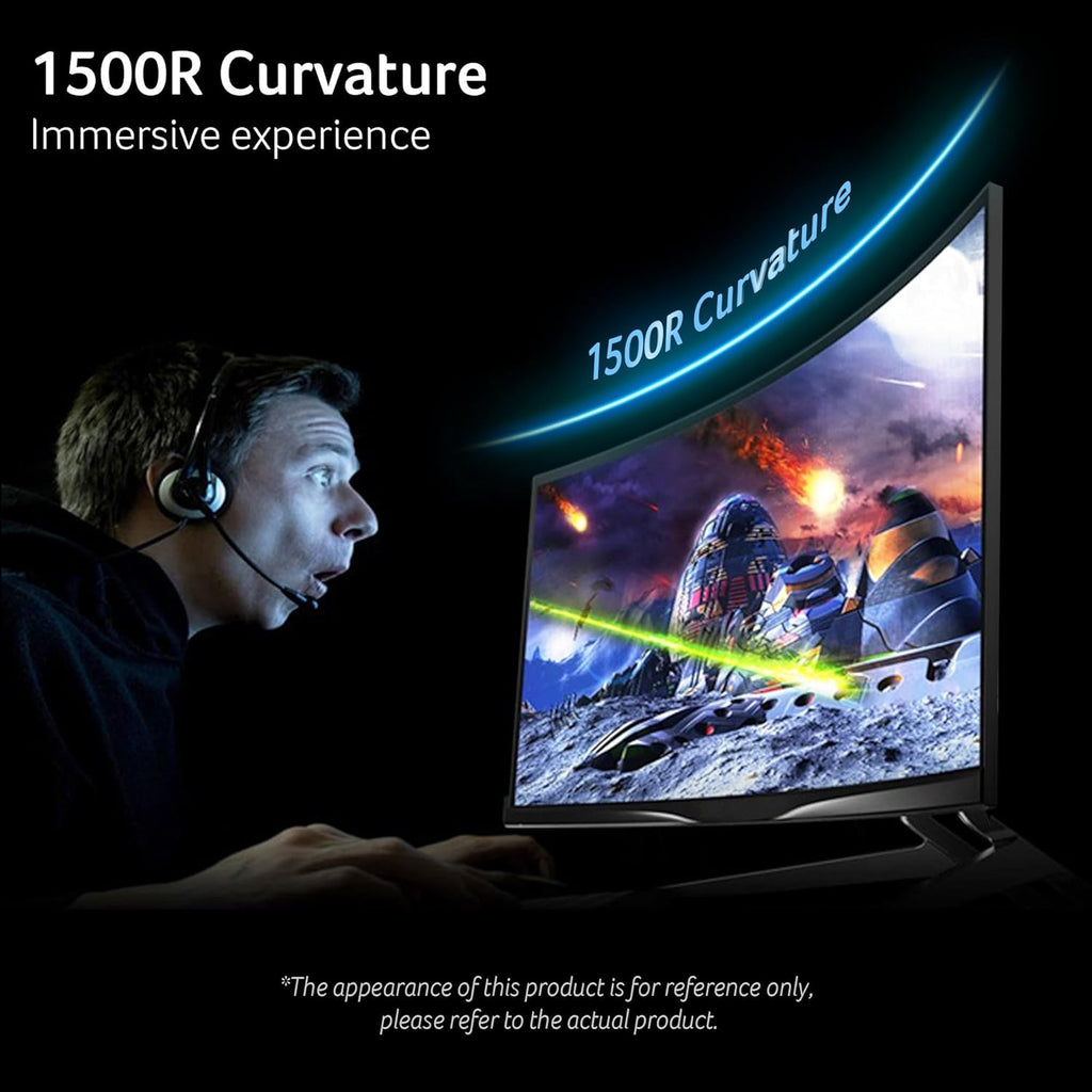 acer Nitro 31.5” Gaming Monitor | Full HD 1920 x 1080 | 1500R 16:9 Curved | AMD FreeSync Premium | 240Hz Refresh Rate | 1ms (VRB) | 1 x Display Port 1.4 & 2 x HDMI 2.1 Ports | ED320Q W0biip