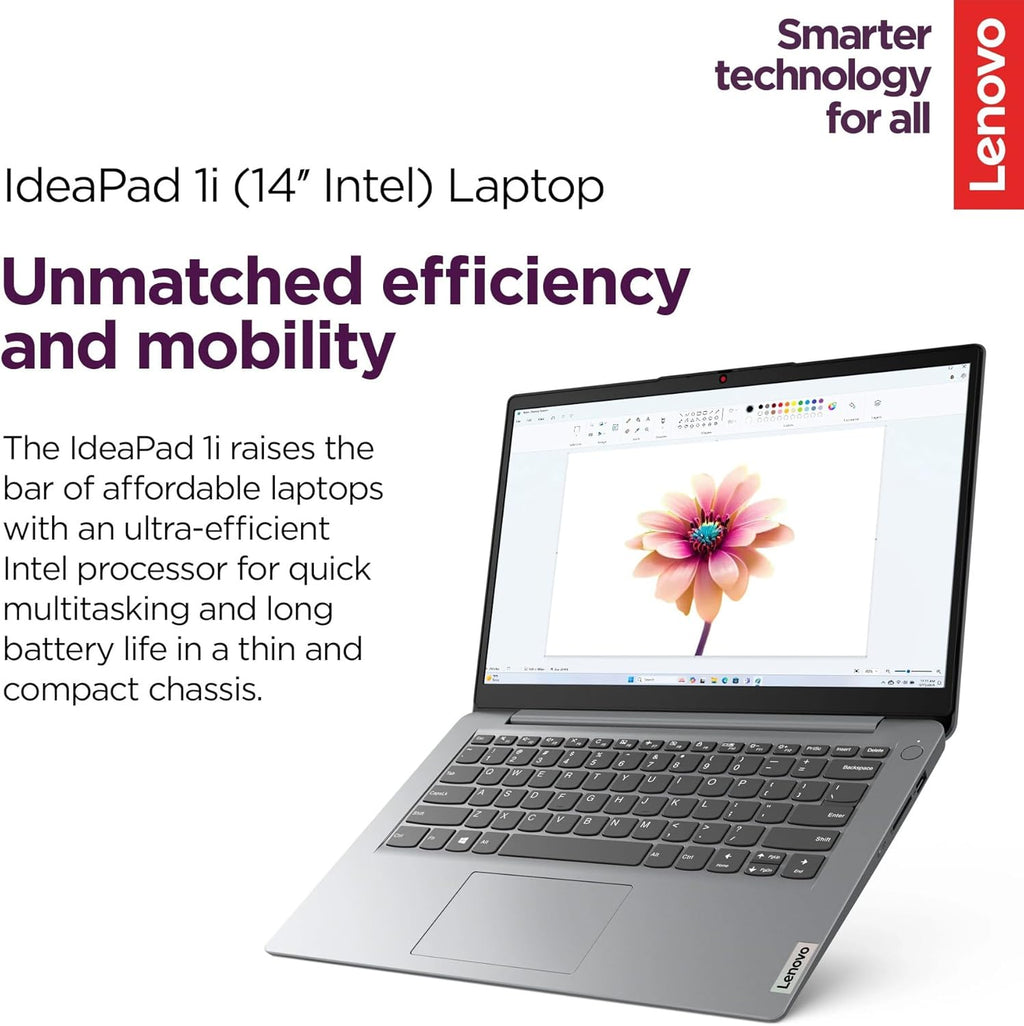 Lenovo 2026 Laptop for Student & Home, 14 inch with Office 365, 8GB RAM, 256GB SSD, Intel Dual Core, WiFi 6, Windows 11, Long Battery Life, Essential Laptop, Grey