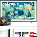 Samsung QN43LS03FA 43" The Frame QLED 4K AI TV (2025) Bundle with Modern White Bezel, CPS 26 Month Protection, Slim Flat Mount, 2X HDMI Cables & Deco Gear Complete Home Theater Beginner's Guidebook