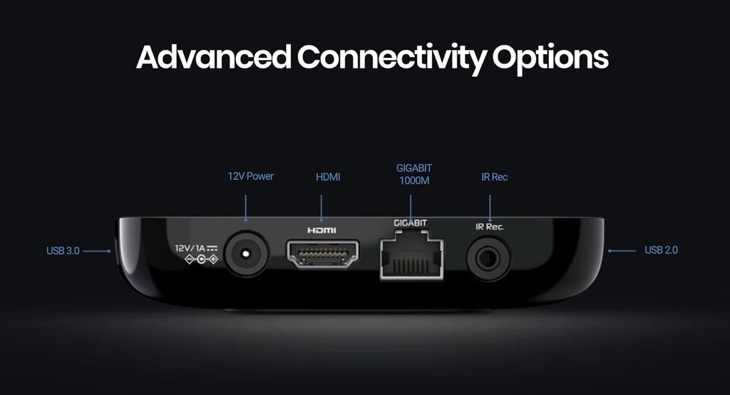 GTV 4K Media Streaming Box – Voice Remote, Dual-Band WiFi, 4K Ultra HD, Certified, Powerful Streaming Player