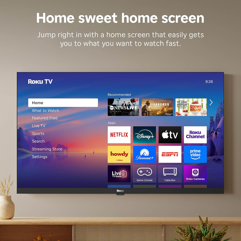 Roku Smart TV – 32-Inch Select Series, 1080p Full HD TV – Roku TV with Voice Remote – Flat Screen LED Television with Wi-Fi for Streaming Live Local News, Sports, Family Entertainment