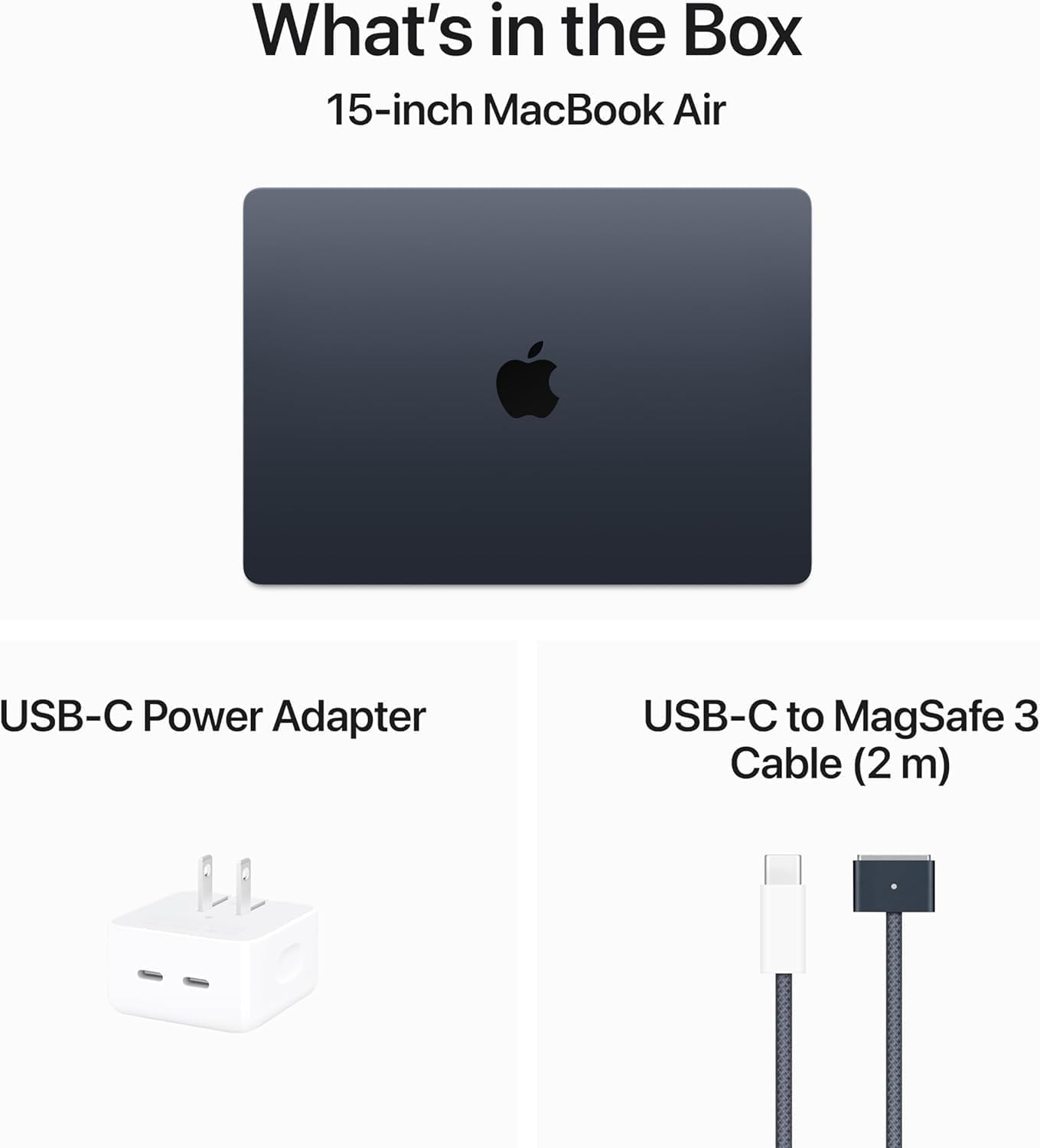 Apple 2024 MacBook Air with Apple M3 Chip, 13-inch, 8GB RAM, 256GB SSD Storage (QWERTY English) Midnight (Renewed Premium)
