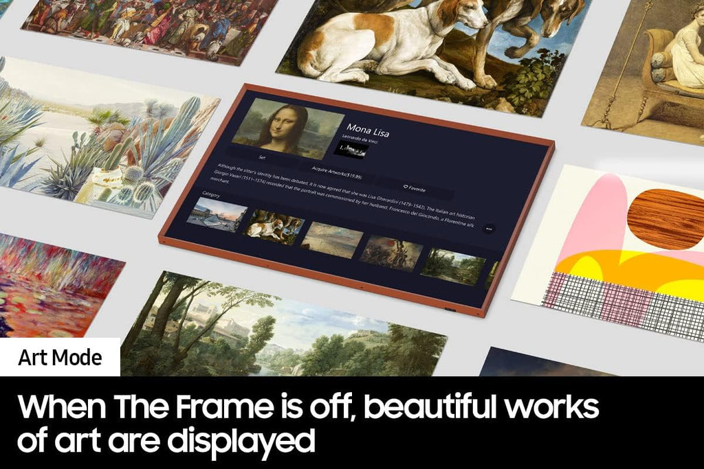 Samsung QN32LS03CBFXZA 32 Inch The Frame QLED Smart TV with Art Mode and 2 Year Amber Protection Plan (2023)