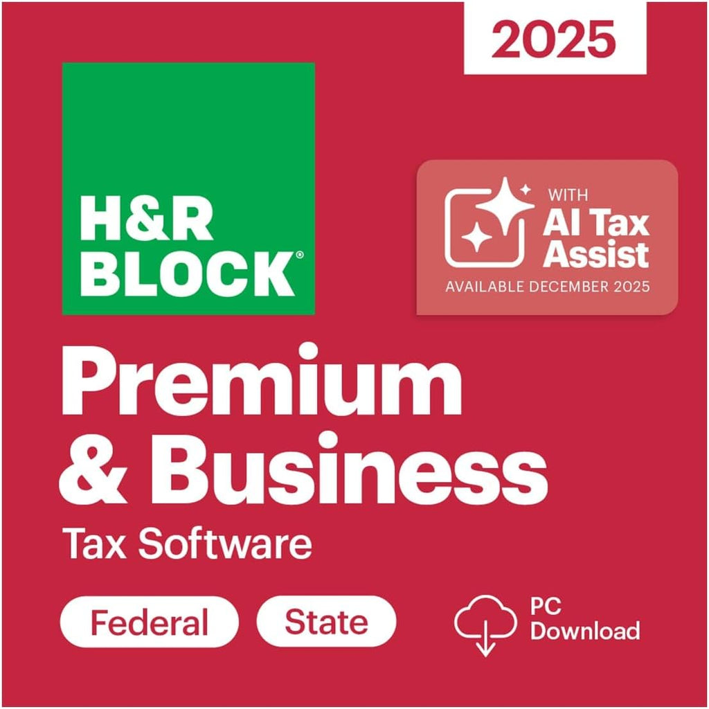 H&R Block Tax Software Premium & Business 2025 Win PC Online code