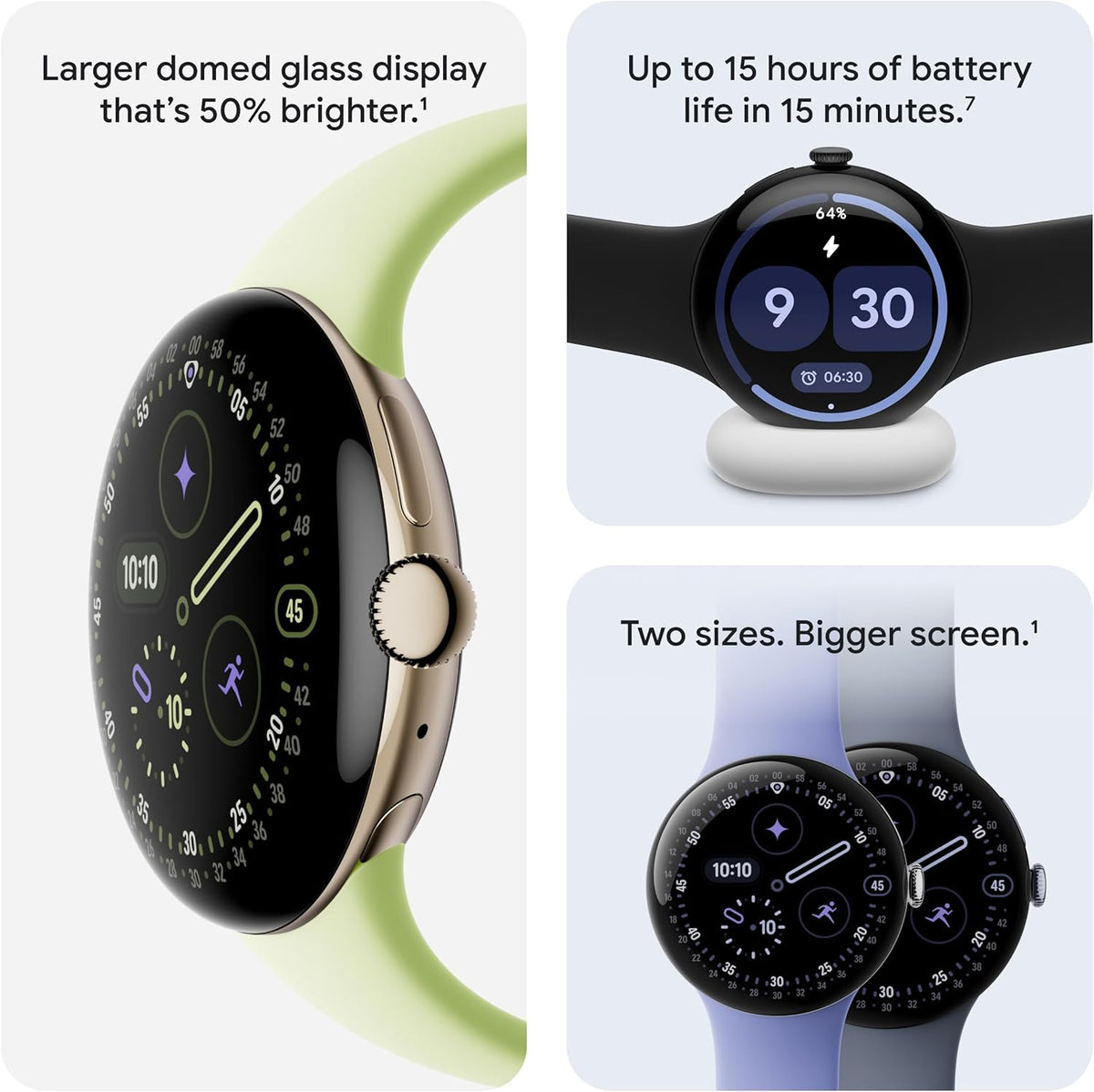 Google Pixel Watch 4 (45mm) - Android Smartwatch with Heart Rate and Sleep Tracking - 40-Hour Battery - Fitness Tracking - Google AI - Matte Black Aluminum Case - Obsidian Active Band - Wi-Fi