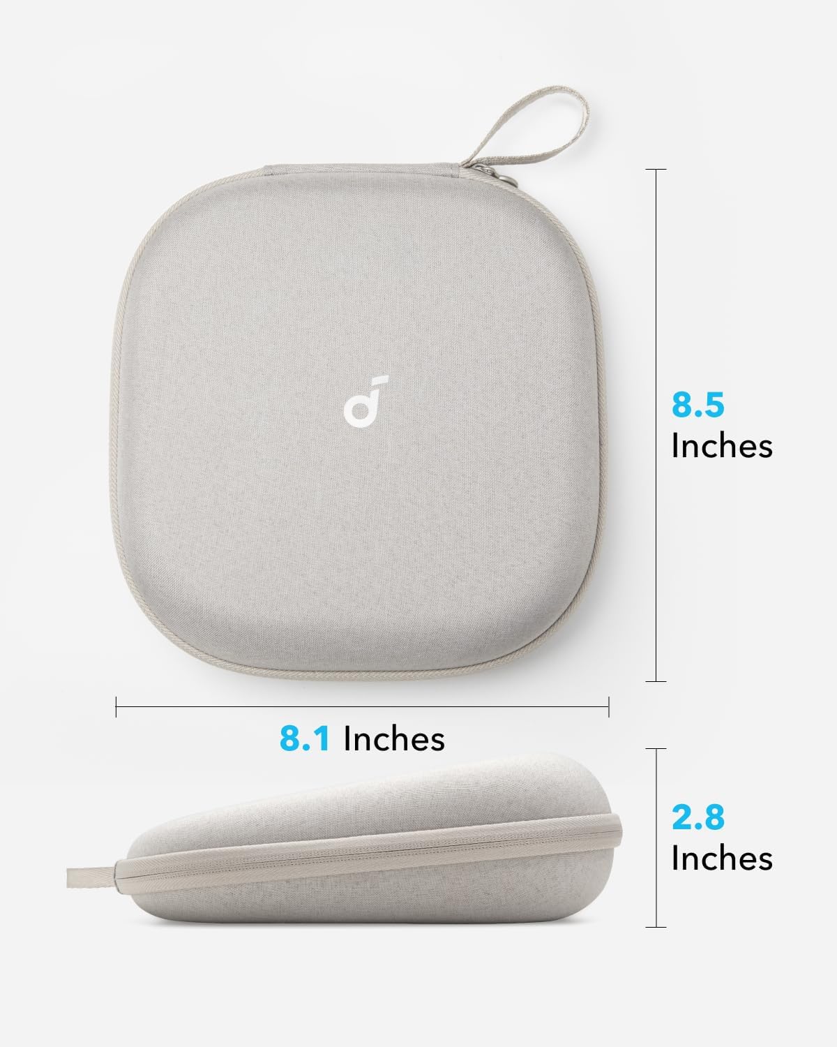 Soundcore Space 2 by Anker, Active Noise Cancelling Headphones with Protective Case, Comfortable Fit, 50H Playtime, LDAC Hi-Res Wireless Audio, Dual Connection, Clear Calls, Bluetooth 6.1, Nap Mode