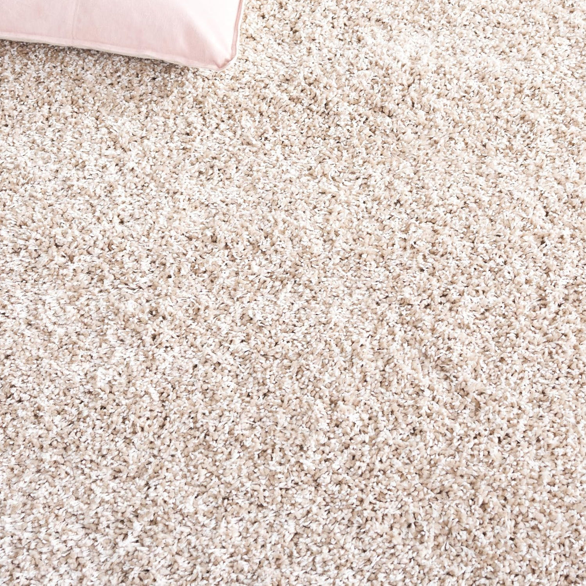 SAFAVIEH Area Rug 8x10 - California Shag Collection - Large - Beige, Non-Shedding & Easy to Clean, Ultra Plush Thick Pile, Ideal for Living Room, Bedroom, Dining Space (SG151-1313)