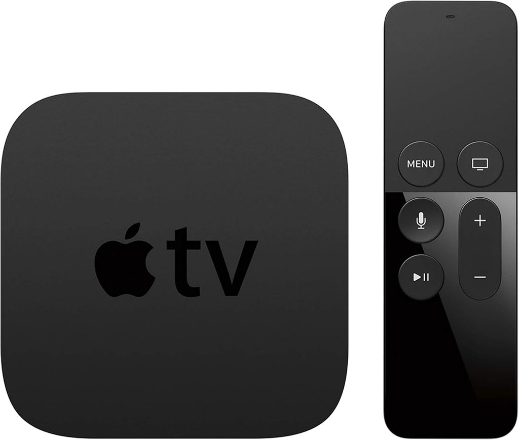 Apple TV 4K HD 32GB Streaming Media Player HDMI with Dolby Digital and Voice search by Asking the Siri Remote, Black, MQD22LL/A-32G (Renewed)