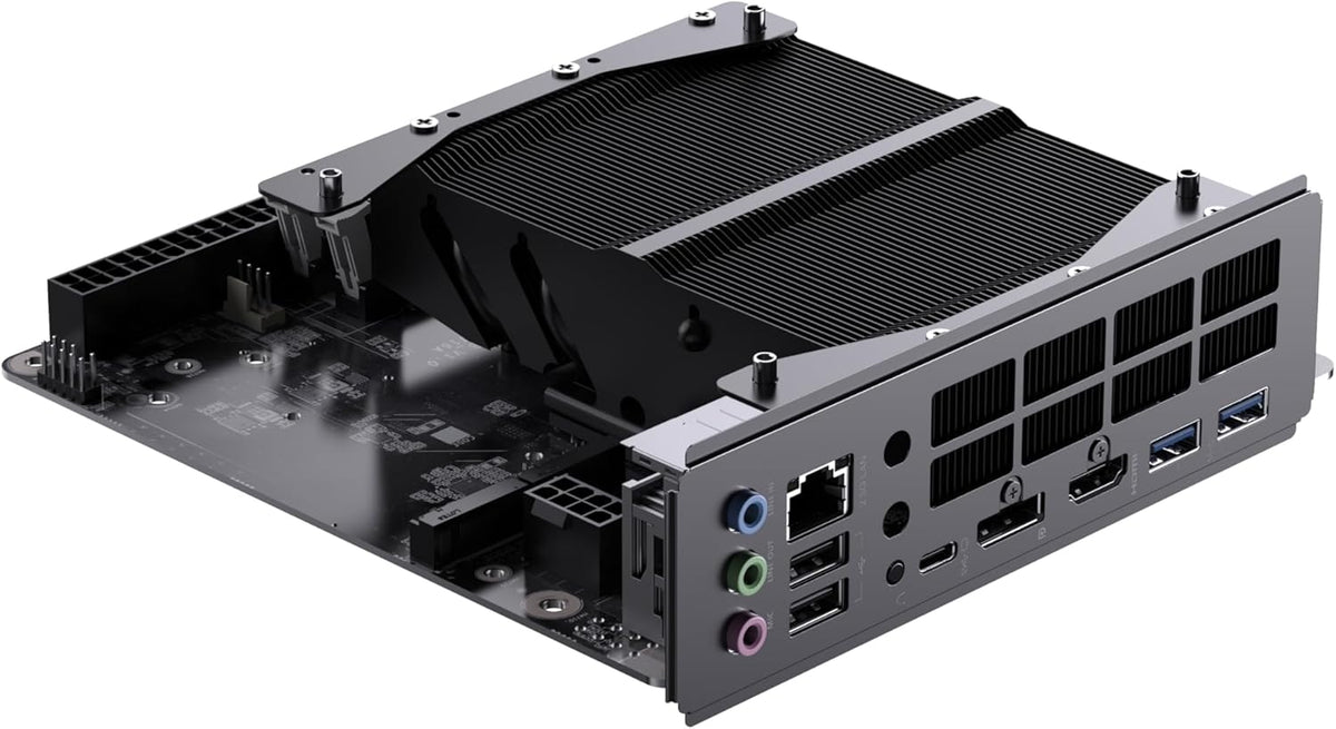 MINISFORUM Motherboard BD775i SE Mini ITX NAS Motherboard, AMD Ryzen 7 7745HX,8 C/16 T,PCIe 5.0 x16 Slot, Dual PCIe4.0 M.2 Support, DDR5,8K Triple Output(HDMI/DP/USB-C), RJ45 2.5G, USB 3.2