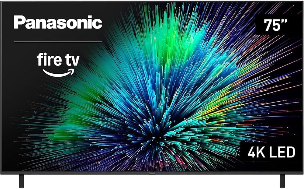 Panasonic TV-75W70BP W70 Series 75 inch LED 4K Ultra HD Smart Fire TV Bundle with 2X HDMI 2.0 Cable, TV Wall Mount, 6-Outlet Surge Adapter, Theater Essentials and Exclusive 26 Month Protection Pack