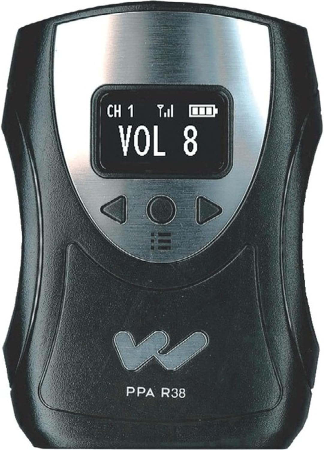 Williams AV PPA R38N FM Receiver, OLED High-Resolution Screen, Stereo Headphone Jack, 4-Step Battery Level Indication, Digital Volume Controls, Sleep Mode/Auto-Off, Soft Audio Turn-On