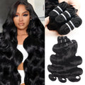 Body Wave Bundles Human Hair 22 24 26 Inch 12A Raw Indian Virgin Bundles Human Hair,Sew In Quick Weave 100% Human Hair Bundles,No Tangle Shedding Triple Lifespan,Multiple Wash Keep Texture