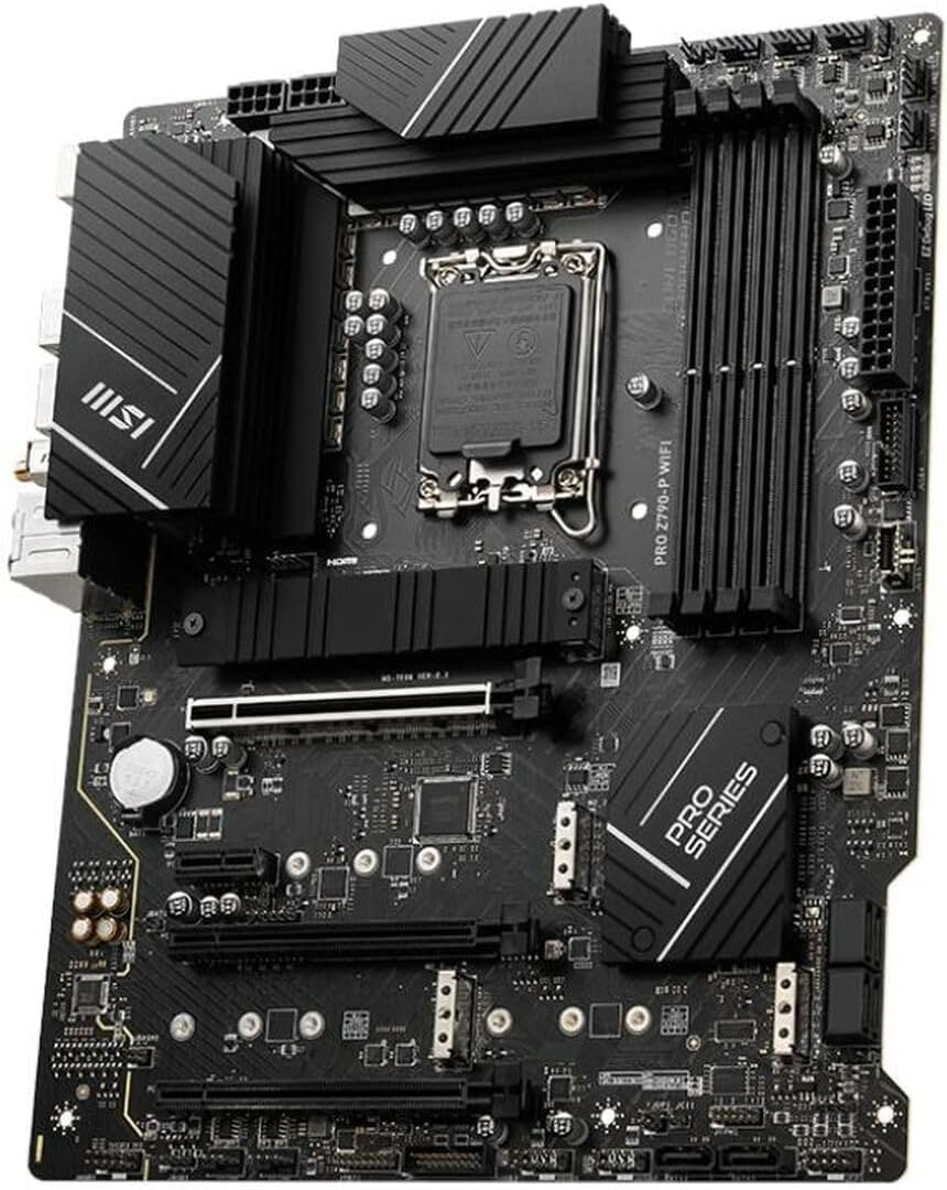 MSI PRO Z790-P WiFi ProSeries Motherboard (Supports 12th/13th/14th Gen Intel Processors, LGA 1700, DDR5, PCIe 5.0, M.2, 2.5Gbps LAN, USB 3.2 Gen2, HDMI/DP, Wi-Fi 6E, Bluetooth 5.3, ATX) (Renewed)