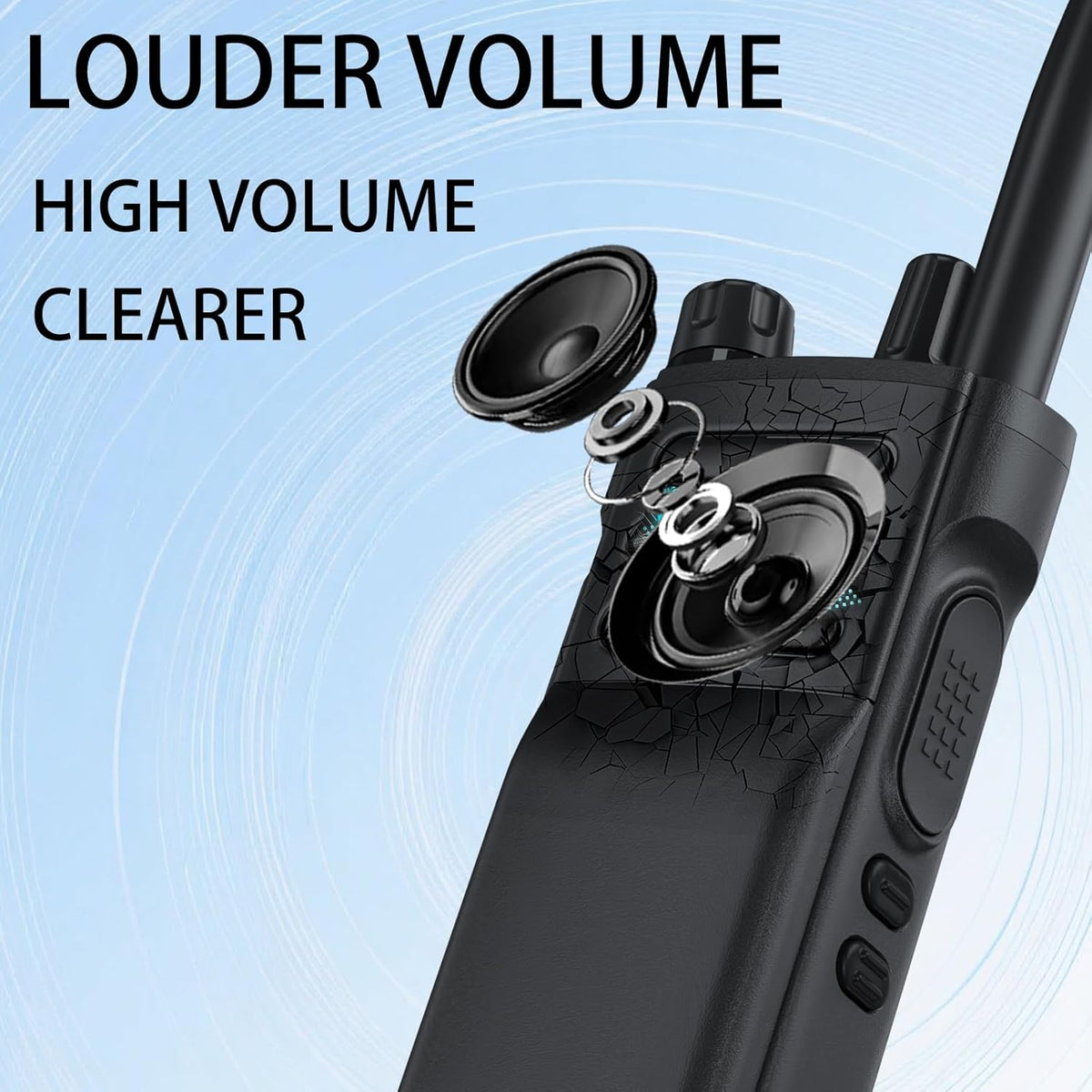 BAOFENG DM32 Dmr Radio,DM-32 Handheld Radio with USB-C Charging, GPS, 10W Long Range DM32UV Walkie Talkie for Emergency Rescue & Outdoor Sports (1Pack Black+Dual Section Antenna+Radio Holster)
