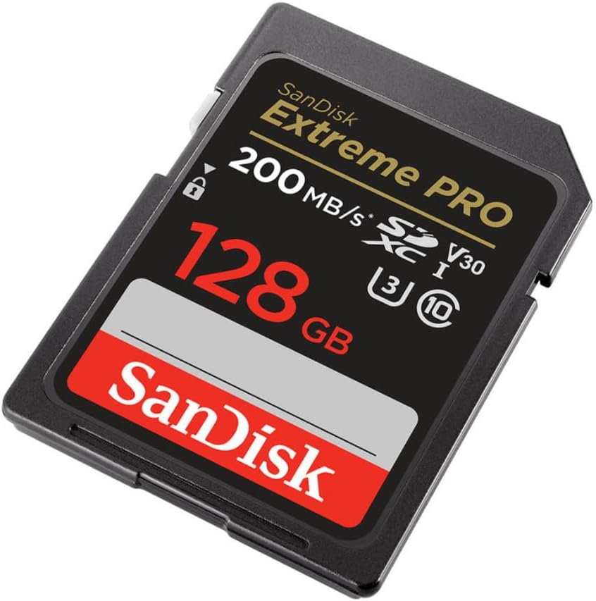 SanDisk 128GB Extreme PRO 200MB/s SDXC UHS-I Memory Card (2-Pack) (2 Items)