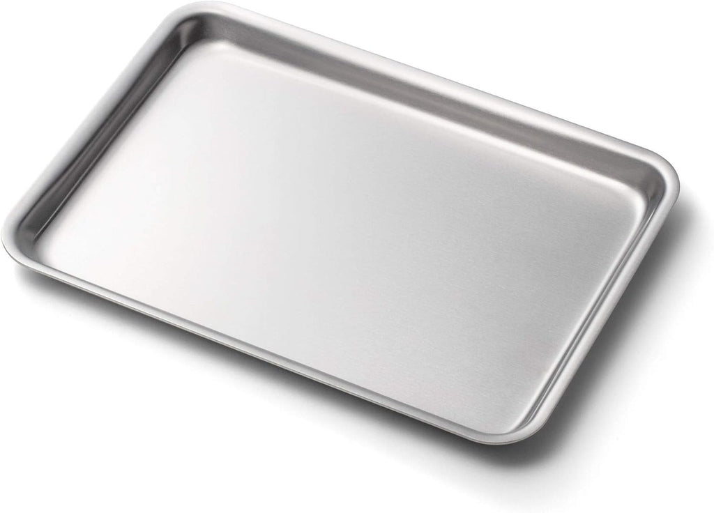 360 Stainless Steel Jelly Roll Pan, Handcrafted in the USA, 5 Ply, Surgical Grade Stainless Bakeware, Dishwasher Safe, Professional Grade, Use as Baking Pan, Roasting Pan (14"x10")