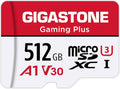 【for Switch 1 Only】 GIGASTONE 512GB Micro SD Card, Gaming Plus, MicroSDXC Memory Card for Nintendo-Switch 1, Security Camera, 4K Video Recording, UHS-I A1 U3 V30 C10, up to 100MB/s, with Adapter