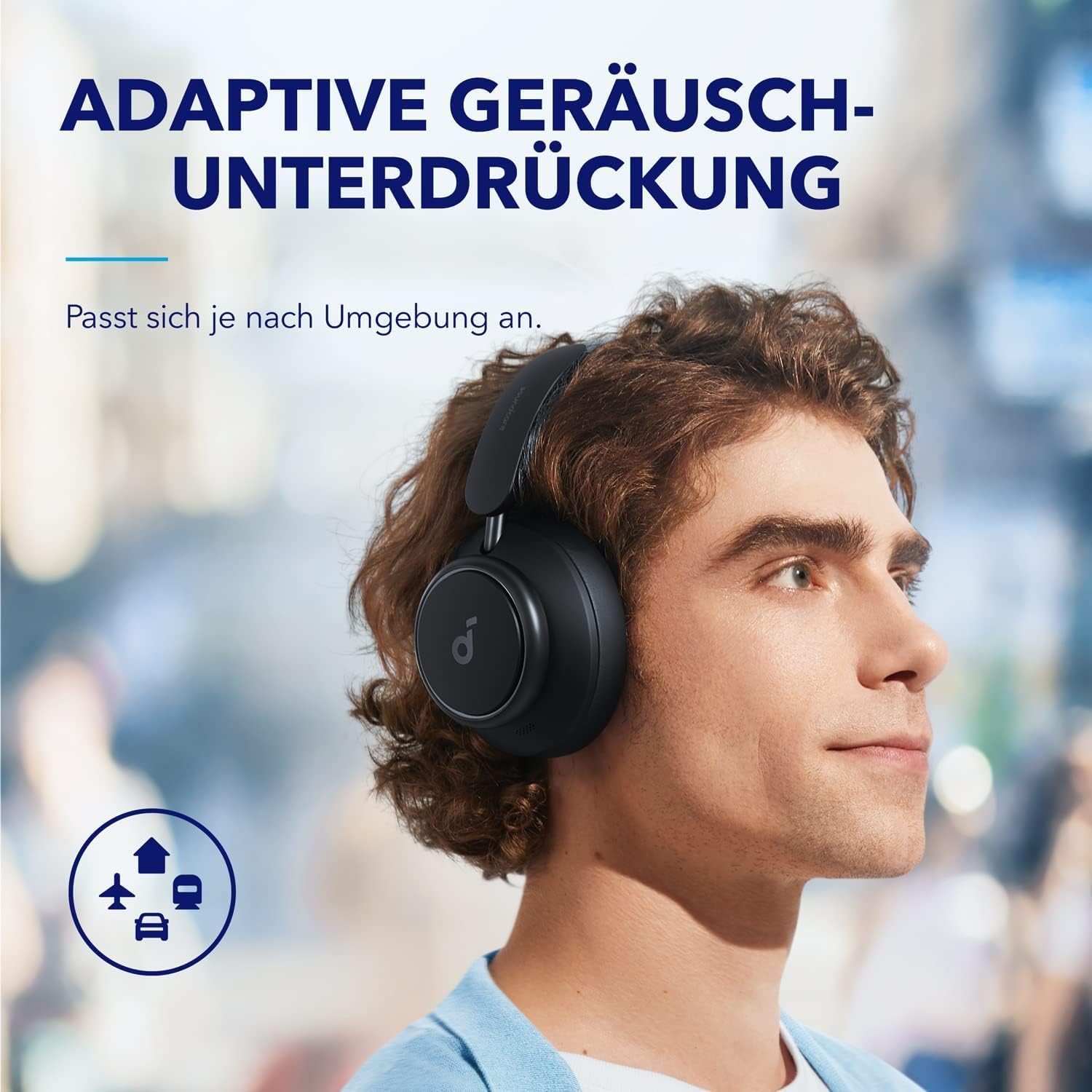 Soundcore by Anker Space Q45 Adaptive Active Noise Cancelling Headphones, Reduce Noise by Up to 98%, 50H Playtime, App Control, LDAC Hi-Res Wireless Audio, Comfortable Fit, Bluetooth 5.3 (Renewed)