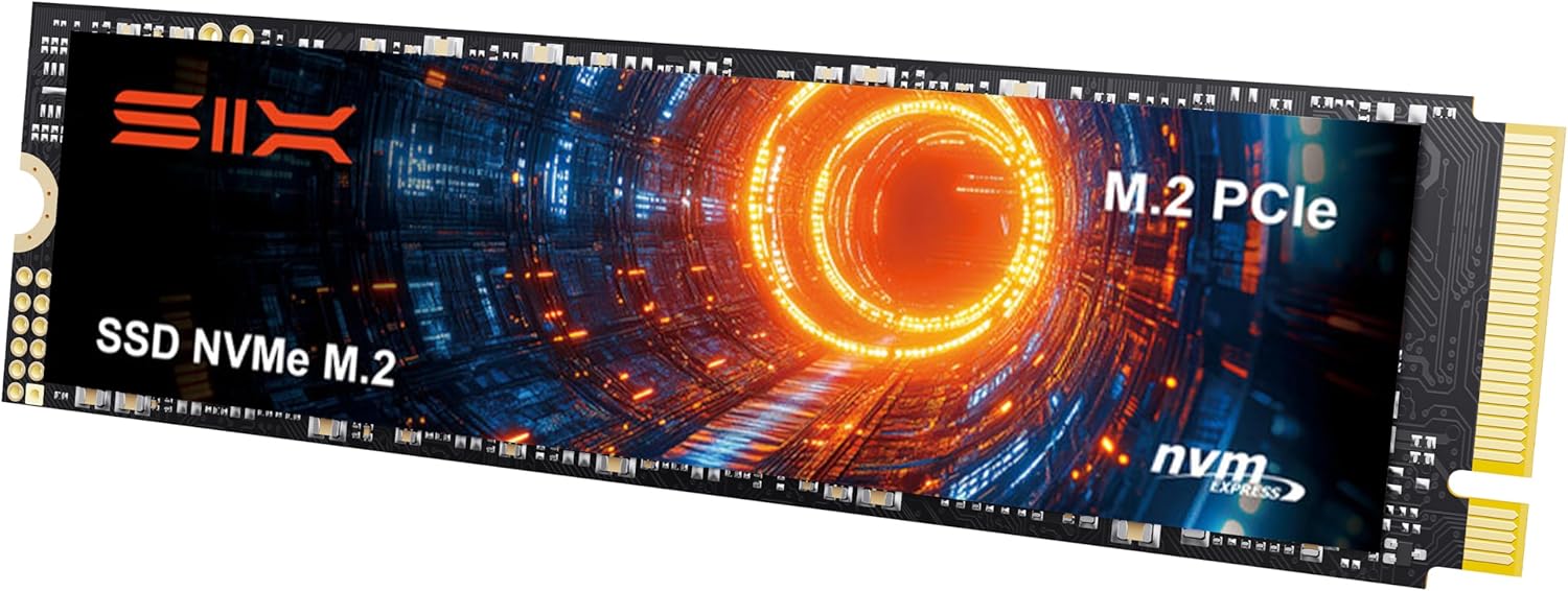 SIX NVME M.2 SSD PCIe 4.0-1TB m.2 2280 ssd, Read UP to 7350MB/s 1TB for Gaming PS5 Memory Storage Expansion with Heatsink, Internal Solid State Hard Drive PCIe gen 4x4 Nvme for Laptop Desktop pc