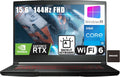 MSI GF63 Thin 15.6" 144Hz FHD Gaming Laptop Computer, Intel Hexa-Core i5-11400H (Beat i7-10875H), 16GB DDR4 RAM, 512GB PCIe SSD, GeForce RTX 3050 4G, WiFi6, BT5.1, Backlit Keyboard, Windows 11, Zivcul