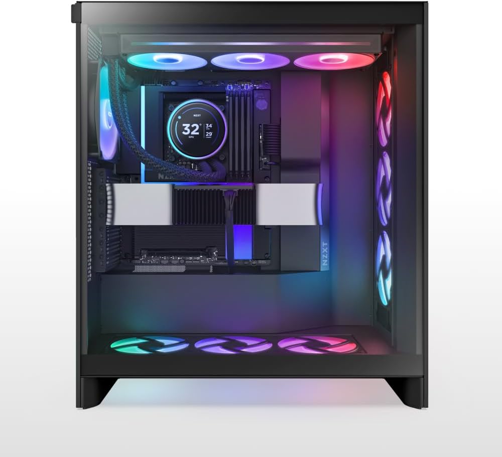 NZXT N9 Z890 - Intel Z890 LGA 1851 ATX Gaming Motherboard for Core Ultra (Series 2) - 20+1+1, DDR5, 5X M.2, PCIe 5.0, Wi-Fi 7, 5GbE, Thunderbolt 4 - RGB, Full-Metal Cover - Black