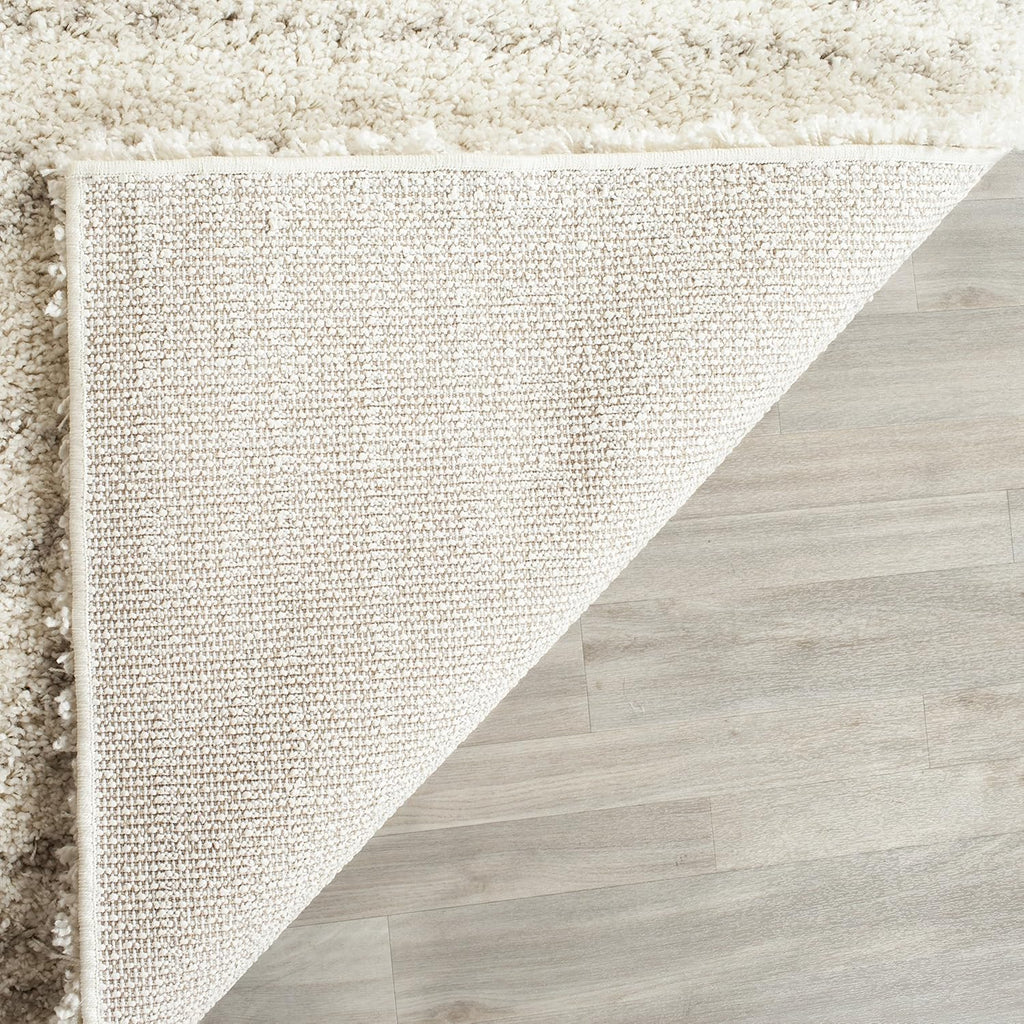 SAFAVIEH Area Rug 8x10 - Arizona Shag Collection - Large - Ivory & Beige, Moroccan Boho Design, Non-Shedding & Easy to Clean, Ideal for Living Room, Bedroom, Dining Space (ASG741A)