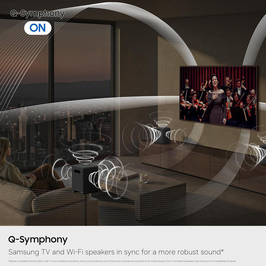 Samsung HW-LS70H Music Studio 7 Wireless Smart Speaker, 3.1.1ch w/Dolby Atmos, Wi-Fi & Bluetooth Connectivity, Q-Symphony, SpaceFit Sound Pro, Smart Integration, Alexa Built-in (2026 Model)