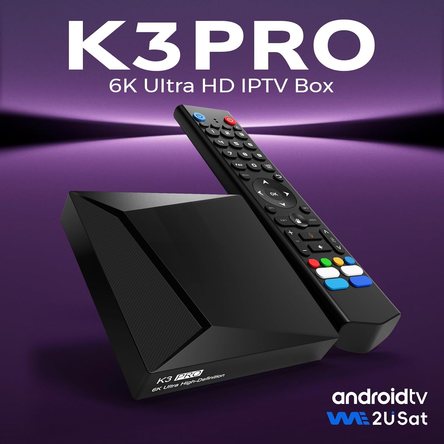 K3 Pro Smart Media Player,4GB RAM+32GB ROM,1x Remote Control, 1x HDMI Cable,Build in WiFi,ABS Enclosure Design,Ultra-Compact 105mm Design